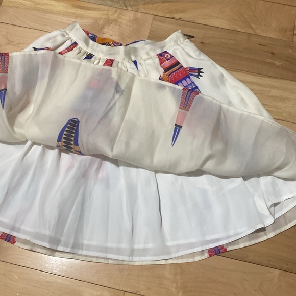 MSGM Colourful Patterned Silk Skirt - Picture 5 of 13